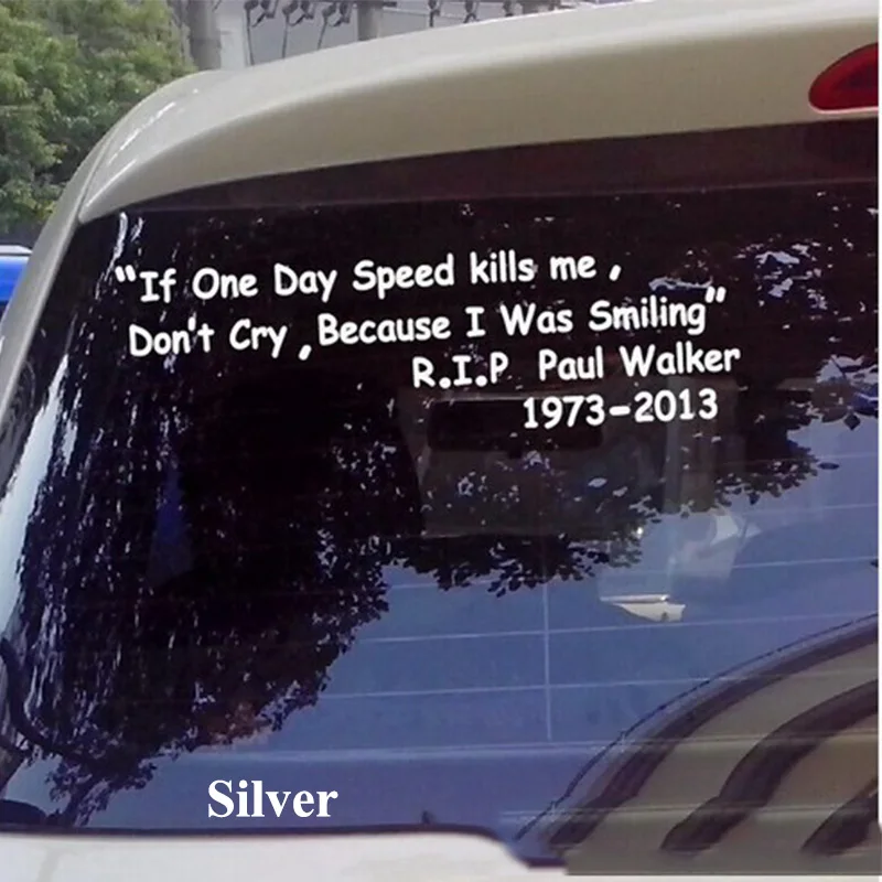 1pc SEEYULE Paul Walker If One Day Speed kills me Don't cry Car Sticker Fashion Headlight brow Sticker for VW Golf Passat Audi 1pc SEEYULE Paul Walker If One Day Speed kills me Don't cry Car Sticker Fashion Headlight brow Sticker for VW Golf Passat Audi