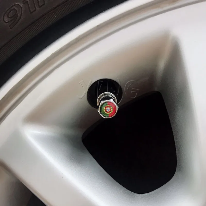 Bouchon de Valve de pneu de voiture Portugal, couvercle étanche à l'air  universel pour Mercedes BMW Ford Opel Renault, 4 pièces/ensemble -  AliExpress