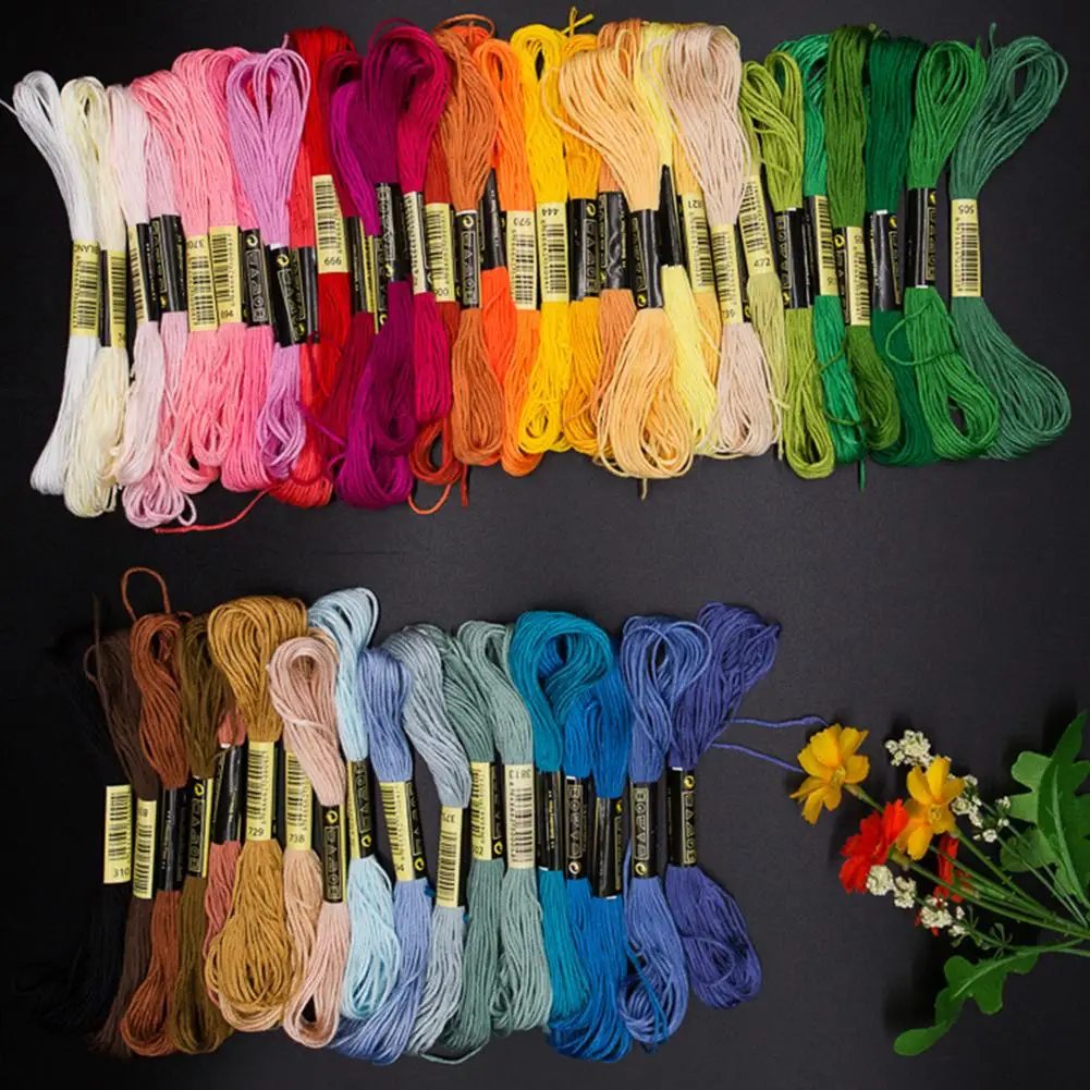 

50/100Pcs Sewing Embroidery Thread Multi Colors Cross Stitch Floss Threads Cotton Embroidery Thread DIY Sewing Accessories tools