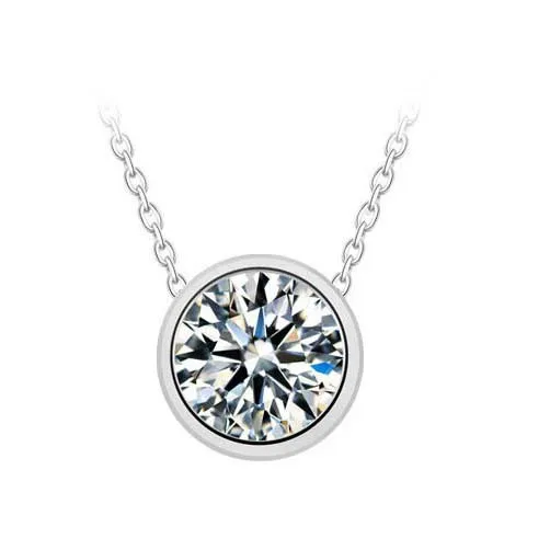 

Factory direct Simplicity CZ Ziron pendant necklace