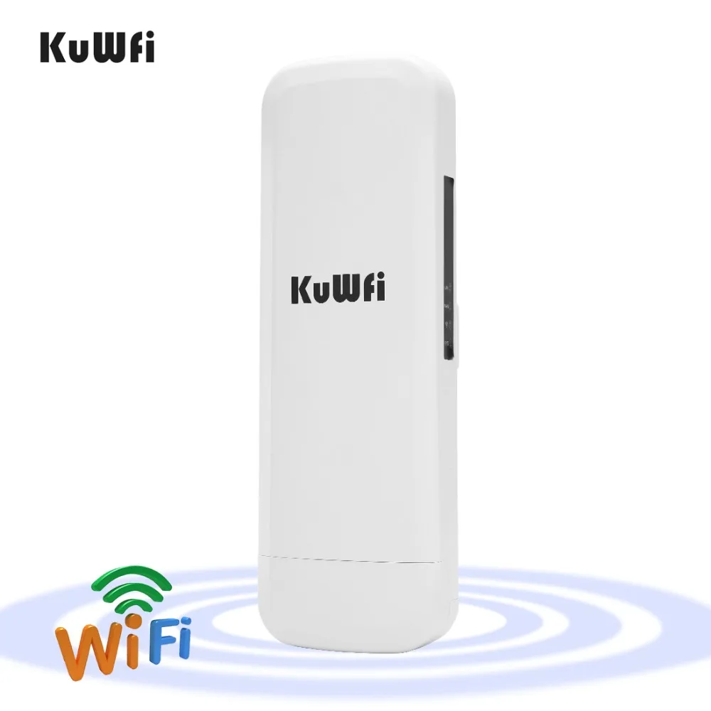 Kuwfi 3Km 2.4G 300Mbps Wifi CPE Router Wifi Repeater Wifi Extender