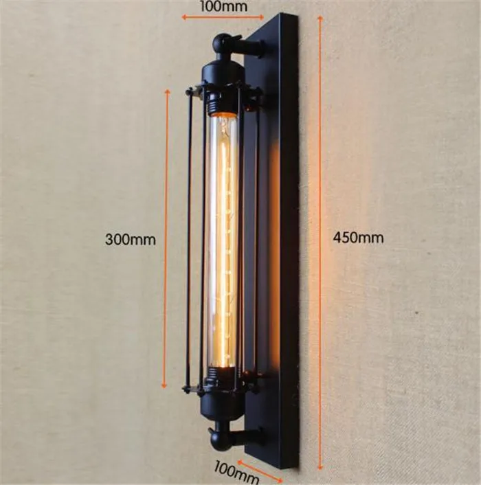 American vintage wall lamp indoor lighting bedside lamps wall lights for home110V 220V E27 T30 Edison