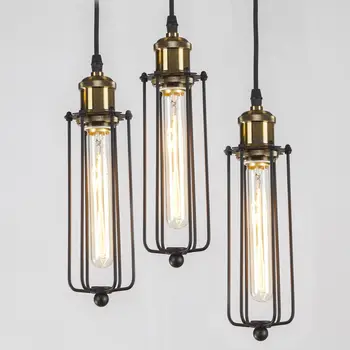 

Single Head Vintage Retro Restaurant Pendant Lights American Country Style Edison Flute Lamp Industrial Warehouse Loft Light