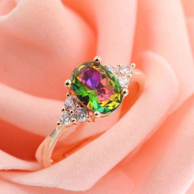 2017 Free shipping fashion ring Women's dazzling jewelry wholesale 18 k