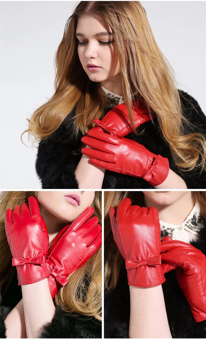 Gours зимние женские перчатки из натуральной кожи новые модные брендовые теплые перчатки для девочек перчатки из козьей кожи Guantes Luvas GSL003