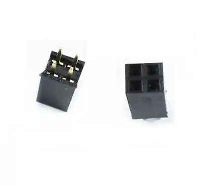 DHL/EMS 2500 PCS 2X2 Pin 4P 2.54mm Double Row Female Straight Header Strip j33 |