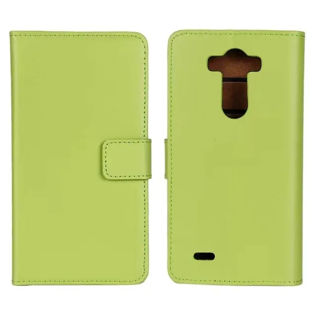 Чехол-бумажник из искусственной кожи премиум класса С Откидывающейся Крышкой для LG G3 с отделениями для карт и отделением для денег, чехол для LG G3 D855 D857 D858 D859 GG - Цвет: Зеленый