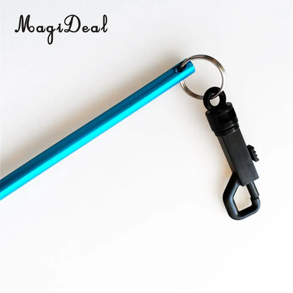 MagiDeal Aluminum Dive Lobster Tickle Pointer Stick Rod, Measurement, Clip for Safety Underwater Scuba Diving Diver Photographer