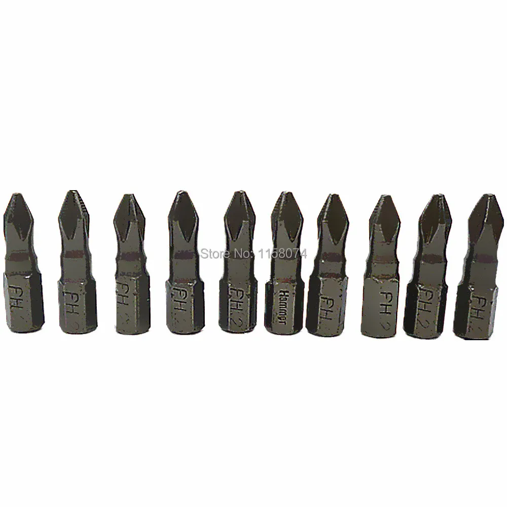 Buy 10pcs 25mm Ph2 Phillips Screwdriver Bits Phillips