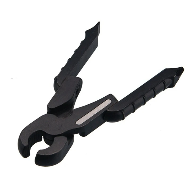 Multitool في الهواء الطلق أدوات ذو طيات مفك مع مصباح ليد جيب المدمجة للطي الفولاذ المقاوم للصدأ أداة