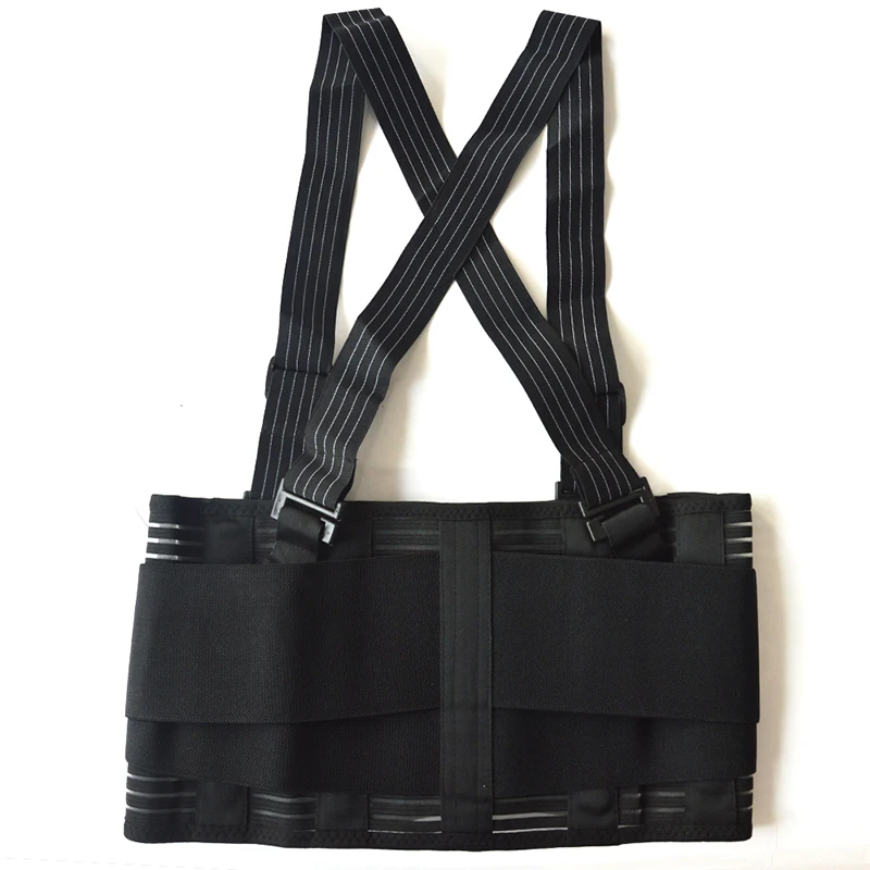 Male Pain Belt Back Corset for Men Heavy Lift Work Back Support Brace Shoulder Straps Lumbar Support Belt Posture Corrector Y001 (2)