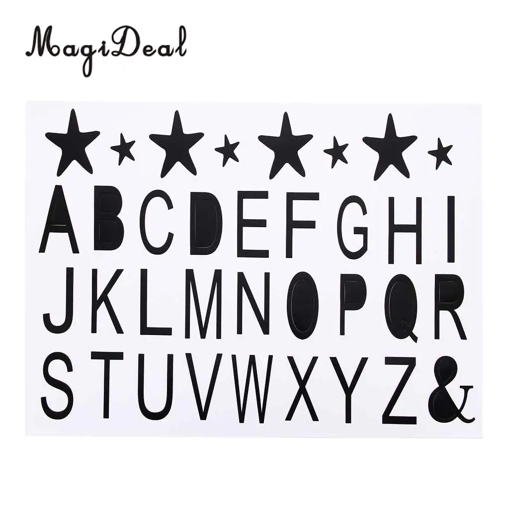 A-Z Letter Vinyl Labels Stickers for Bobo Clear Balloons DIY Party Stickers