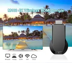 Mirascreen M100 2,4G/5G Смарт пульт от телевизора 4 k HD Беспроводной Wifi ключ Miracast DLNA обмена потоковыми мультимедийными данными (Airplay) Wi-Fi, Дисплей