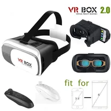 3D Virtual Reality VR Box II 2.0 Glasses Headset Helmet for 3.5~6 Inch Android Phone Samsung Galaxy S7 Edge + Bluetooth Remote