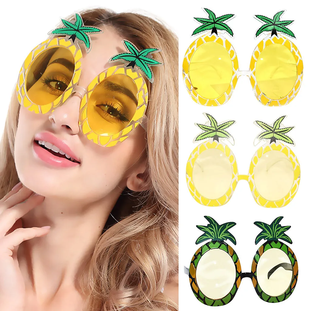 Фруктовый ананас Забавный Crazy Cute Fancy Dress очки Новинка костюм солнцезащитные очки для отдыха модные аксессуары#20