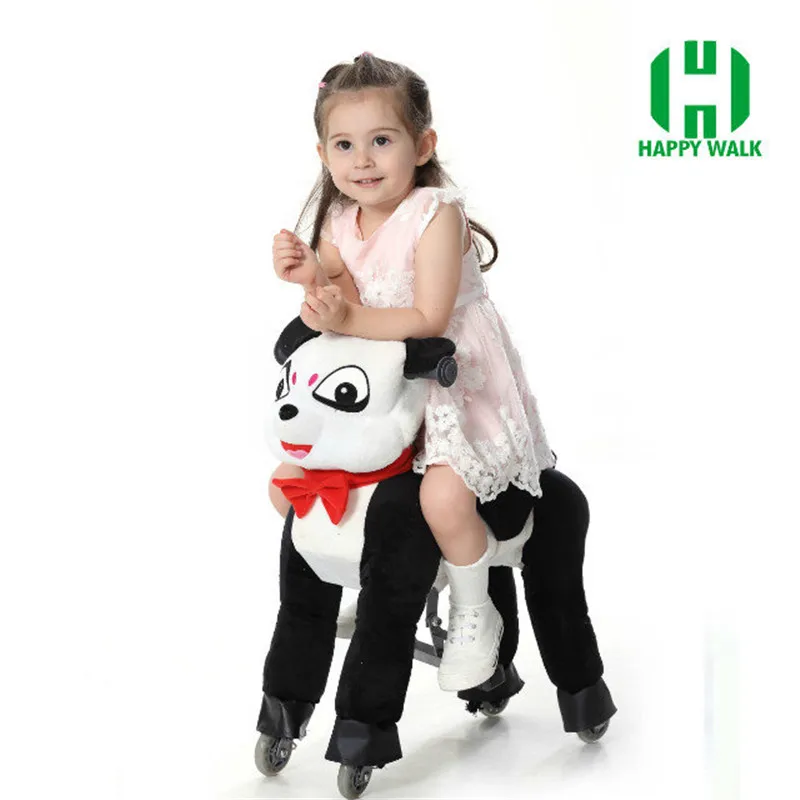 HI CE Mechanical Ride on Horse Walking Ride on Horse Ride on Horse Toy Panda Pony Cycle For Boy Girl Children New Year Gifts