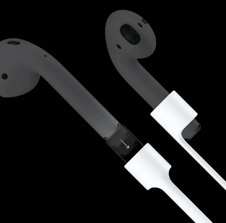 Силиконовый кабель для наушников Apple Airpods шнур iphone 7|headphone accessories|cable headphonesilicone earphones