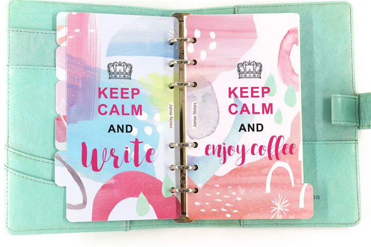 Jamie Notes Fantasy Keep Calm Series A5A6 планировщик разделители для Filofax спиральный блокнот указатель страниц аксессуары канцелярский магазин