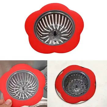 

Flower Shaped Silicone Sink Strainer Shower Sink Drains Cover Drain sink Filter Plastic Kitchen Sink Stopper bathtub Hair Filter