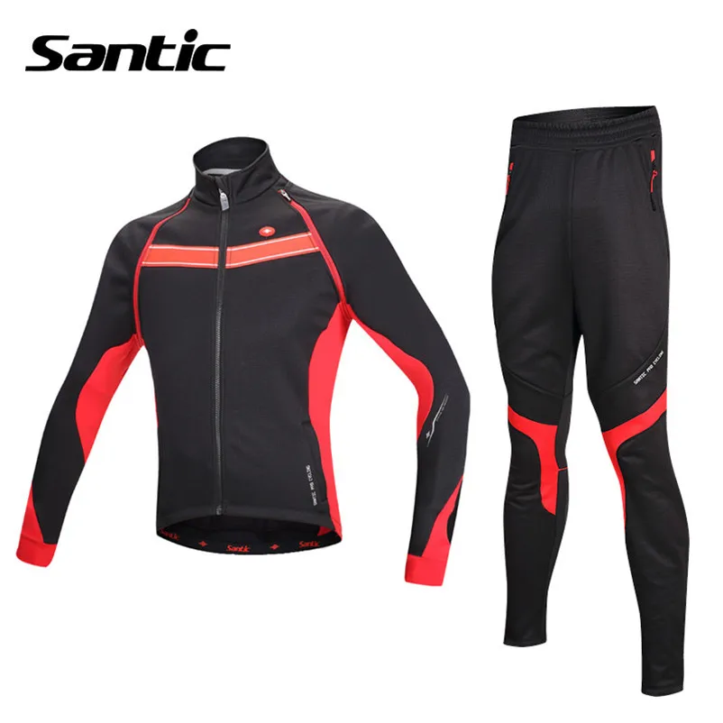 Santic Cycling Jacket Sets Men Winter Thermal Fleece Cycling Clothing Bike Jersey Suit Maillot Ropa Ciclismo Bicycle Clothes Santic Cycling Jacket Sets Men Winter Thermal Fleece Cycling Clothing Bike Jersey Suit Maillot Ropa Ciclismo Bicycle Clothes