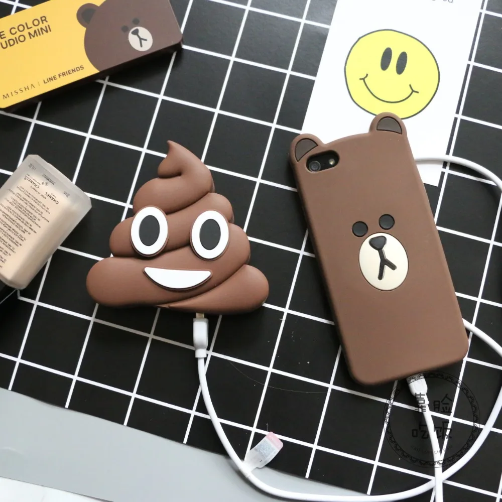 Emjoy power bank поцелуй улыбка слезы демон единорог мультфильм powerbank 2600 мАч внешняя