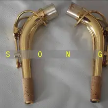 2 шт. Саксофон альт шеи Золотой лак 24 мм+ 24.5 мм