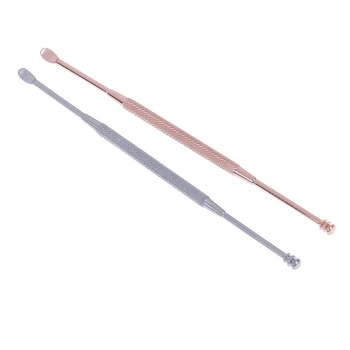 

2Pcs/set Stainless Come done Extractor Needles Antibacterial Acne Cleansing Cleaning Removal Ear Care Tools Ear Syringe