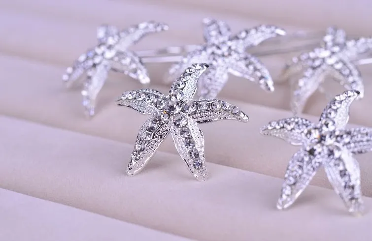 6pcs Lot Rhinestone Wedding Hairpins Starfish Hair Pins Crystal 6pcs Lot Rhinestone Wedding Hairpins Starfish Hair Pins Crystal Clips For Bridal Accessories Jewelry Wigo0353 On Aliexpress Alibaba