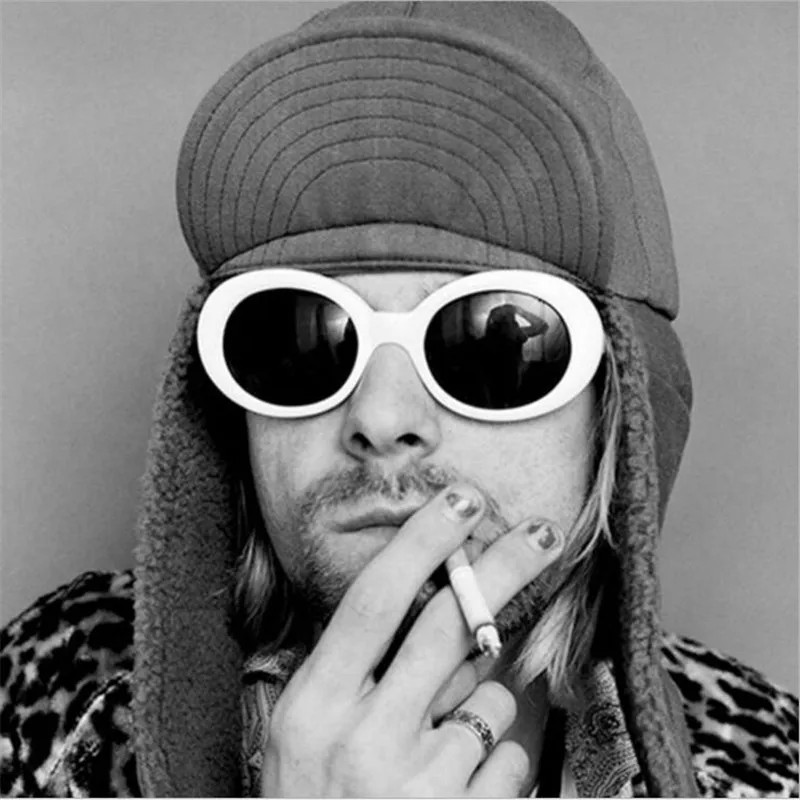 Plout очки NIRVANA Kurt Cobain, круглые солнцезащитные очки для женщин и мужчин, брендовые дизайнерские очки, ретро солнцезащитные очки, UV400 очки