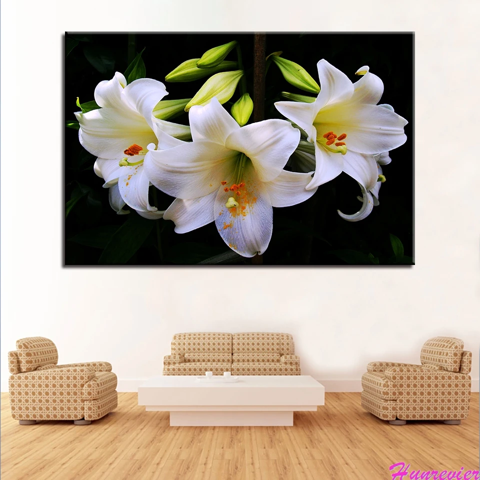 

diamond painting Beautiful Lilies Flowers Cross Stitch Diamond Embroidery Patterns rhinestones Diamond Mosaic