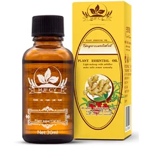 1pieces per lot 30ml Natural Plant Therapy Lymphatic Drainage Ginger Oil Natural Anti Aging Essential Oil Body Massage