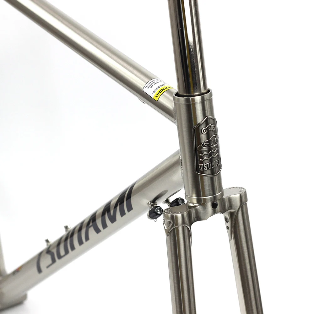 Clearance TSUNAMI Venus Reynolds 520 Frame Fork with 4130 Chrome Steel Road Bike 700C Classic Frameset Bicycle Parts 2 Clearance TSUNAMI Venus Reynolds 520 Frame Fork with 4130 Chrome Steel Road Bike 700C Classic Frameset Bicycle Parts 2