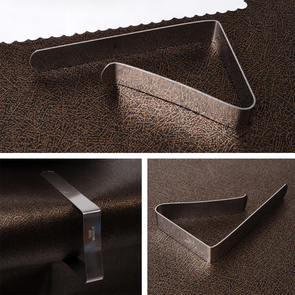 1PCS Stainless Steel Tablecloth Tables Cover Useful Clips Holder Cloth