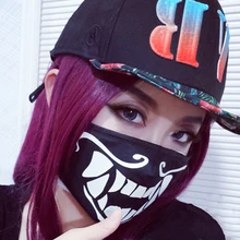 K/DA KDA Akali Mask Cosplay Akali Assassin Cosplay S8 Face Masks Glow In The Dark Carnival Christmas New Year Gifts Party Props