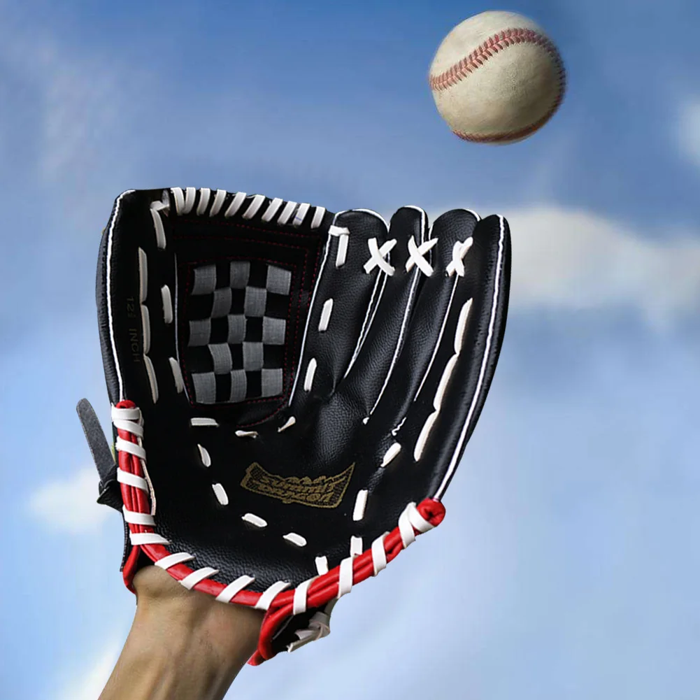 Высокое качество утолщение кувшин Бейсбол glove12.5 дюйма Спортивная перчатка для взрослых софтбол перчатки ПУ Перчатки подходит для несовершеннолетних для взрослых