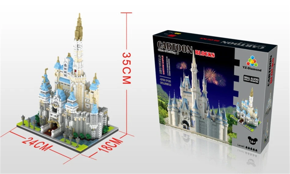 YZ Diamond Blocks 3D World Famous 