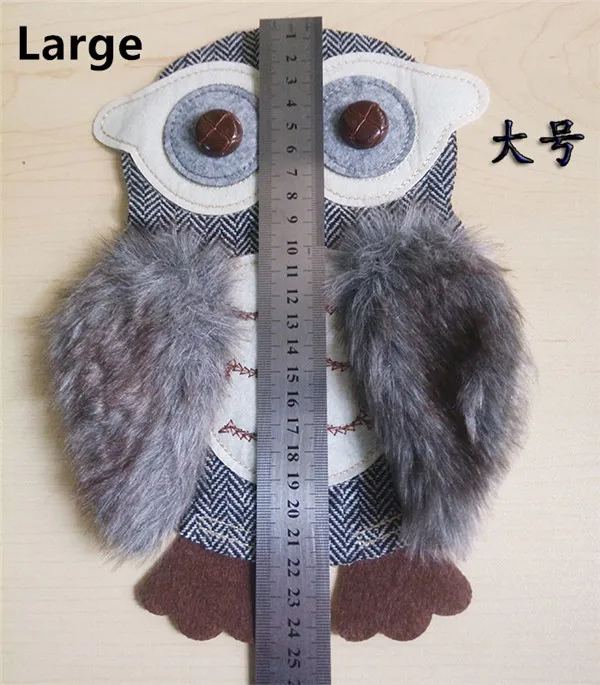 Night Owl Cloth patches sew on sticker 2pcs small and large - 4