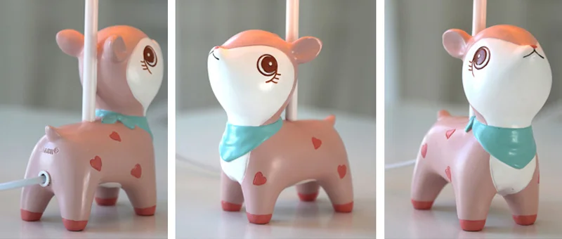 Creative Cute Deer LED Table Lamp Home Decoration Dimmable Mini Desk Table Light Bedroom Bedside Lamp For Baby Kids Room Birthday Gift (10)