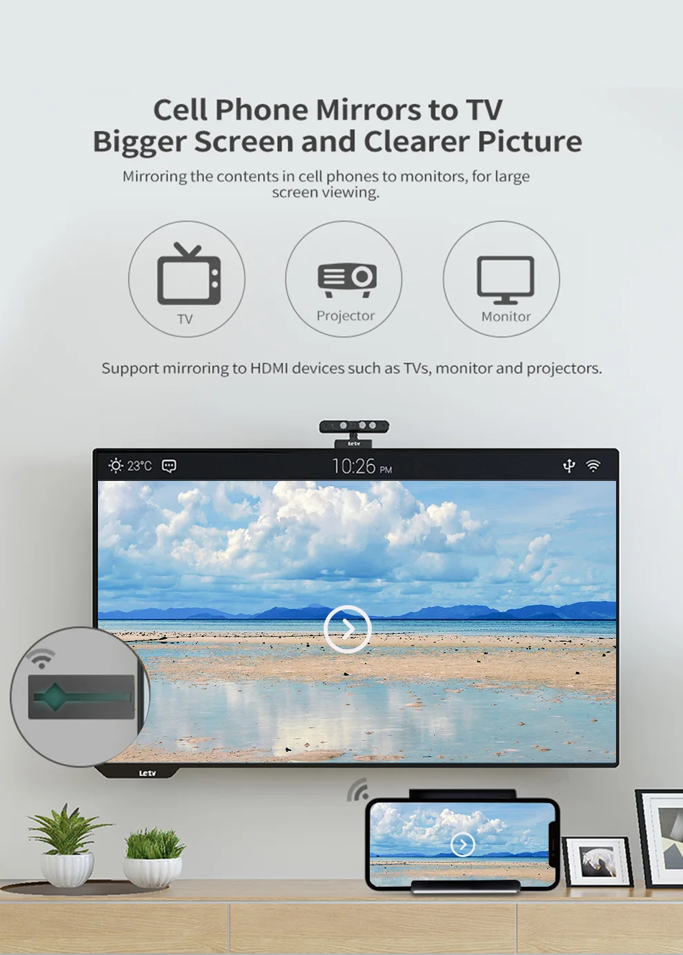 MiraScreen D6 2,4G/5G Wifi Дисплей ТВ ключ 1080P Miracast Anycast Airplay Dlna Мини ПК Android tv stick для ios windows MacOS