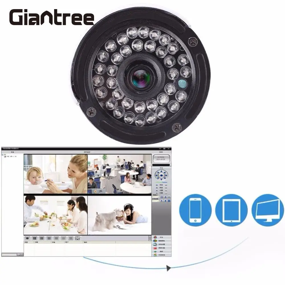 

giantree 2 million pixels 1080P HD AHD Cameras Wireless IP Cameras Coaxial CCTV Surveillance Monitor Metal Shell 3.6mm
