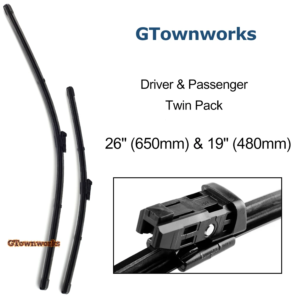 

Wiper Blades For BMW 5 Series G30 G31 26'' 19'' Front Windshield Wiper Blade