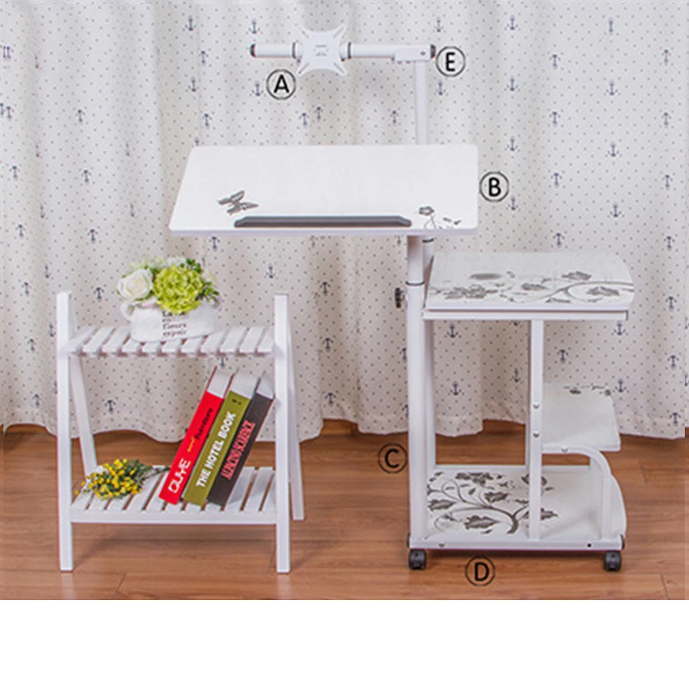  Large size Desktop computer Table Adjustable Portable Laptop Desk Rotate Laptop Bed Table Can be Li