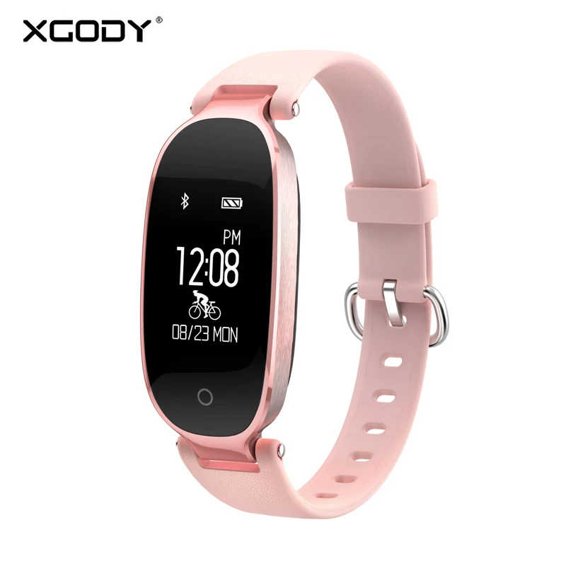 

XGODY S3 Women Fitness Bracelet With Heart Rate Monitor Smart Bracelet Activity Tracker Band Connected IOS Android All Phone