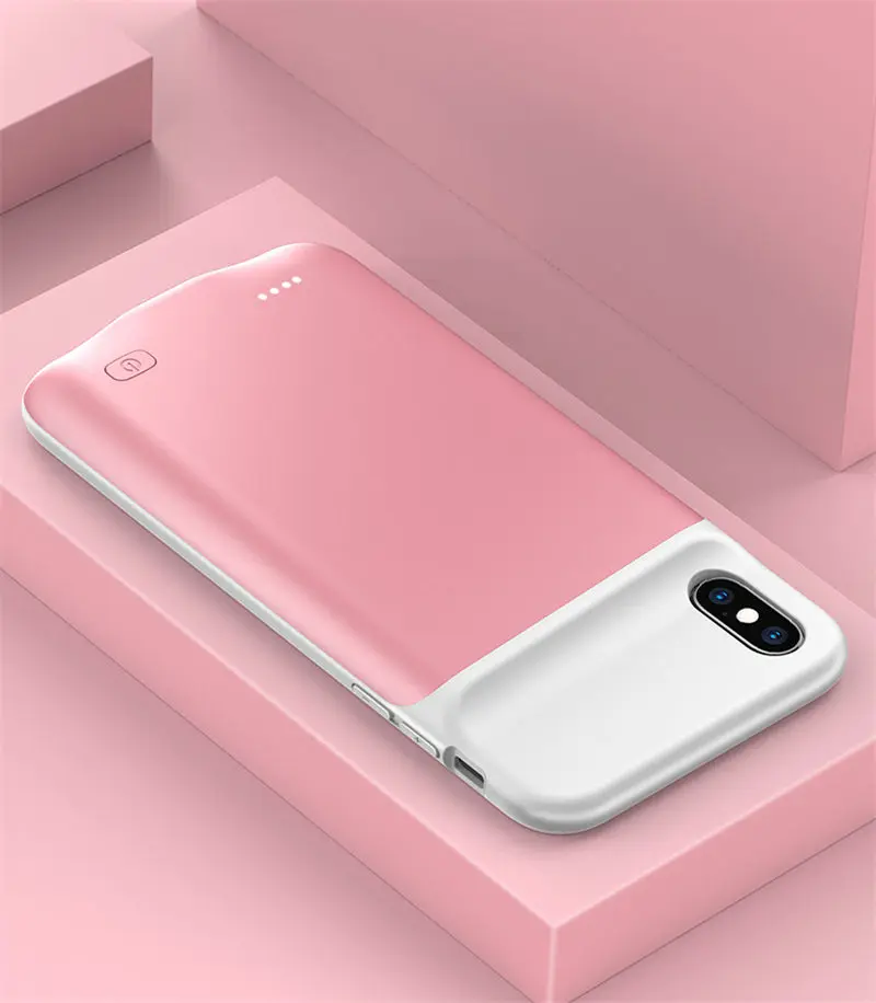 6500mAh Slim Silicone shockproof Battery Charger Cases for iPhone XS Max XR X Power Bank Case External Pack Backup charger case 6500mAh Slim Silicone shockproof Battery Charger Cases for iPhone XS Max XR X Power Bank Case External Pack Backup charger case