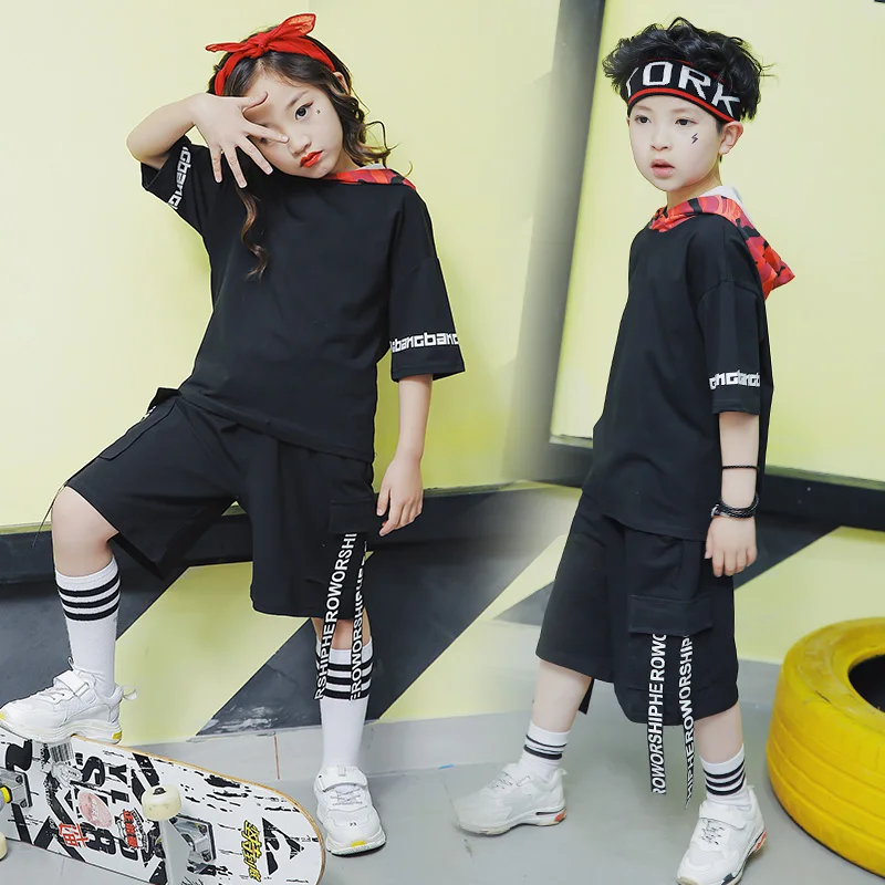 Новинка 2019 г.; Детский костюм для уличного танца в стиле хип-хоп; Детские костюмы для уличных танцев; костюмы для девочек на барабанах