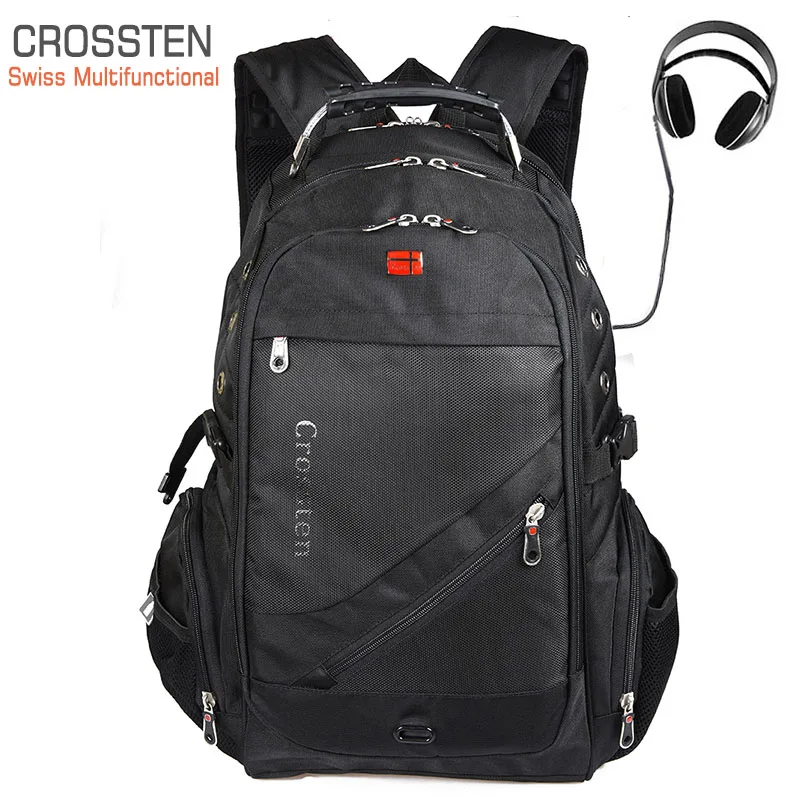 Crossten السويسري السفر حقائب الكمبيوتر المحمول حقيبة الظهر 17.3 \ Crossten السويسري السفر حقائب الكمبيوتر المحمول حقيبة الظهر 17.3 \