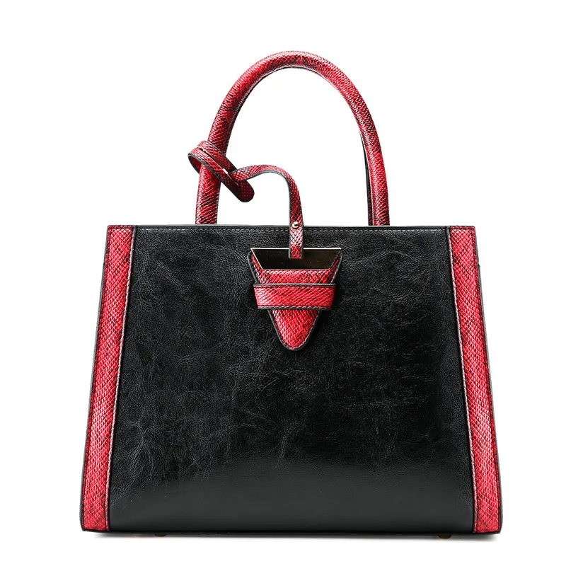 

2018 new handbag serpentine killer bag shoulder slung atmosphere simple commuter handbag.