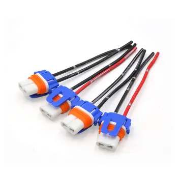 

uxcell 4Pcs 9006 Female Adapter Wiring Harness Sockets Wire headlight connector plug