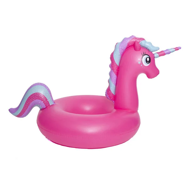 Buy 130cm Giant Unicorn Inflatable Swimming Ring Ride