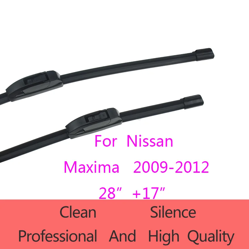 High Quality Wiper Blades for Nissan Maxima 2009 2012 28"+17"Car